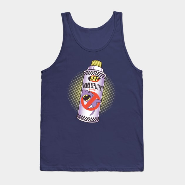 B.A.T. Shark Repellent Spray Tank Top by Scott Derby Illustration